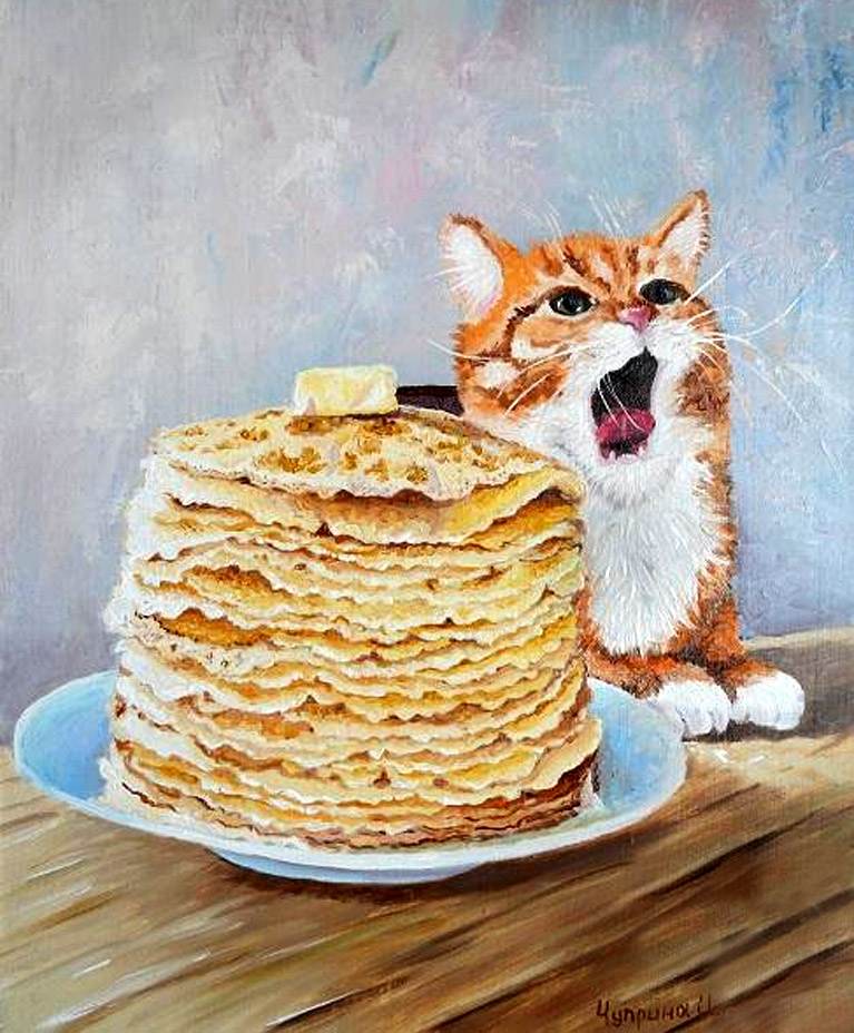 прикольные открытки масленица