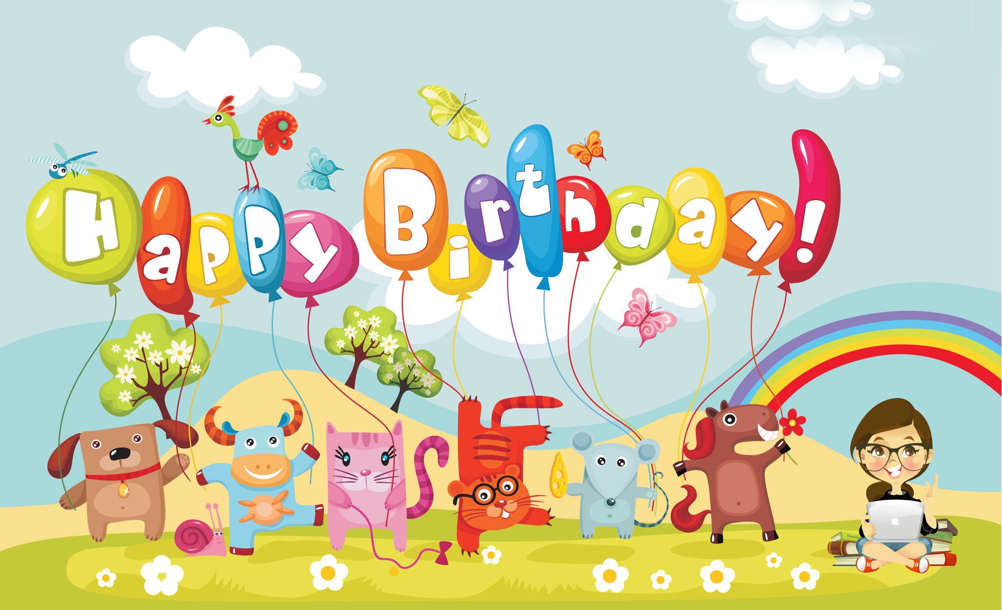 birthday открытки на английском